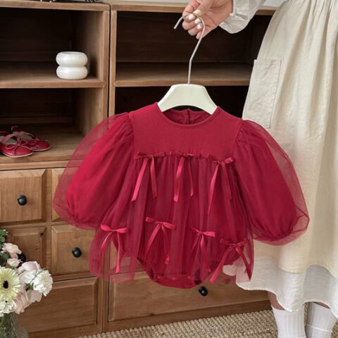 Red Ribbon Dress