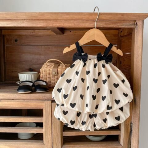 P&O Kids 2PC Girls Short and Top Set
